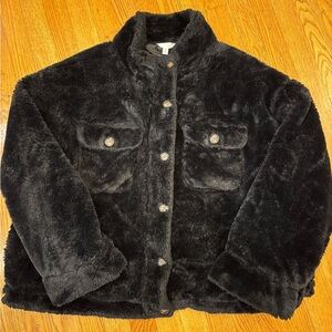 Black Faux Fur Jacket